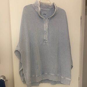 Aerie “Oh Snap!” Sweater in blue (XXL)